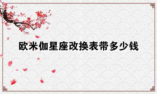 欧米伽星座改换表带多少钱