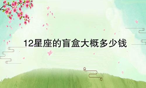 12星座的盲盒大概多少钱