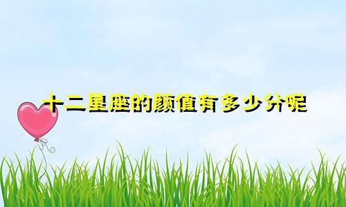 十二星座的颜值有多少分呢