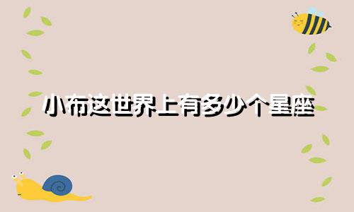 小布这世界上有多少个星座