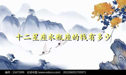 十二星座水瓶座的钱有多少