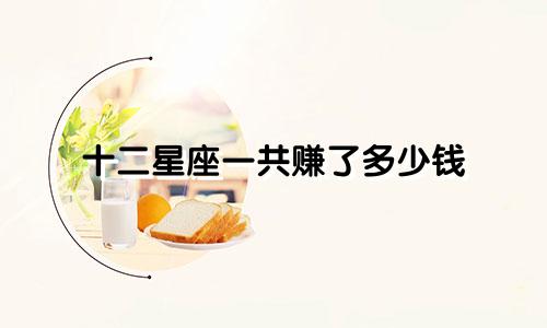 十二星座一共赚了多少钱