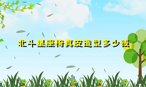 北斗星座椅真皮造型多少钱