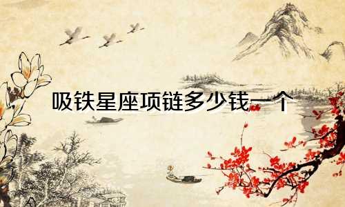 吸铁星座项链多少钱一个