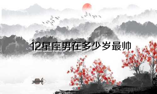 12星座男在多少岁最帅