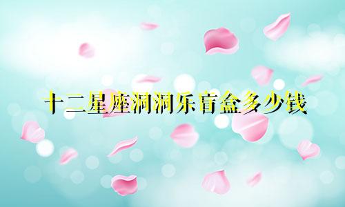 十二星座洞洞乐盲盒多少钱