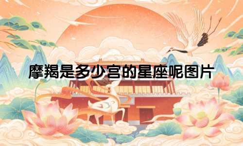 摩羯是多少宫的星座呢图片