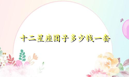 十二星座团子多少钱一套