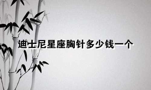 迪士尼星座胸针多少钱一个