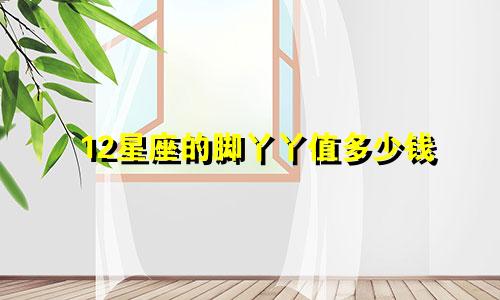 12星座的脚丫丫值多少钱