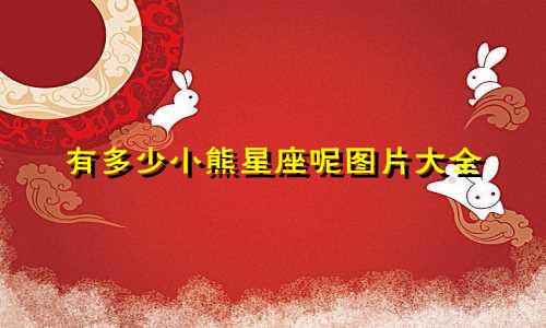 有多少小熊星座呢图片大全