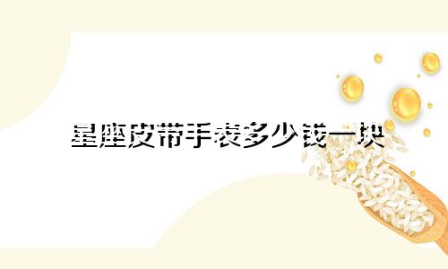 星座皮带手表多少钱一块