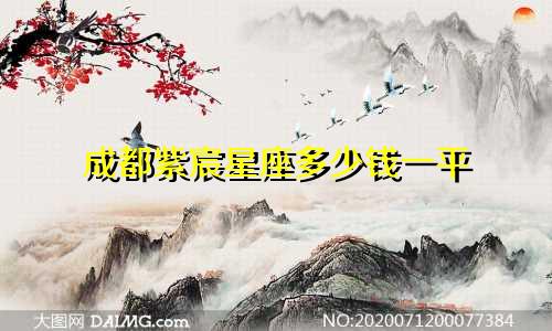 成都紫宸星座多少钱一平