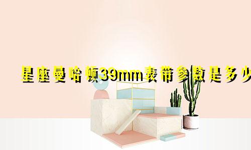 星座曼哈顿39mm表带参数是多少
