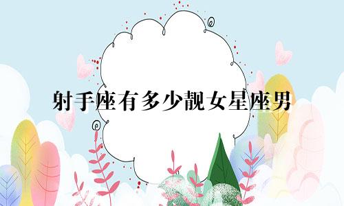 射手座有多少靓女星座男