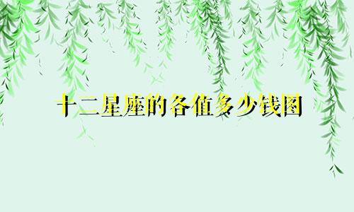 十二星座的各值多少钱图