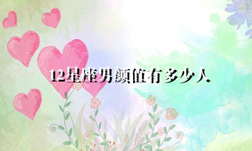 12星座男颜值有多少人