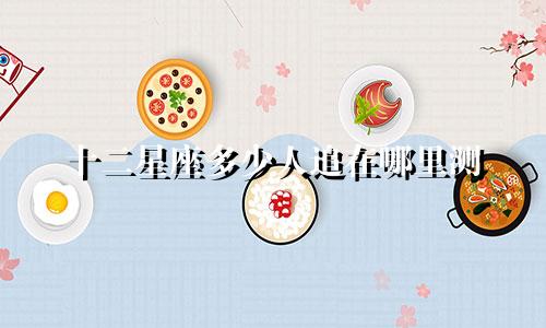 十二星座多少人追在哪里测