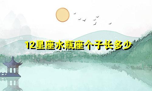 12星座水瓶座个子长多少