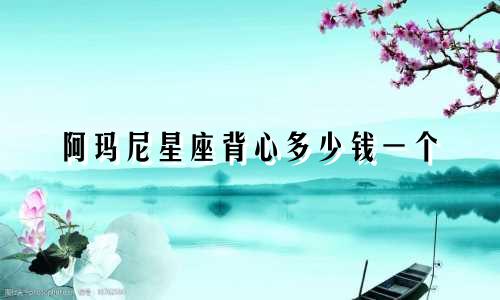 阿玛尼星座背心多少钱一个