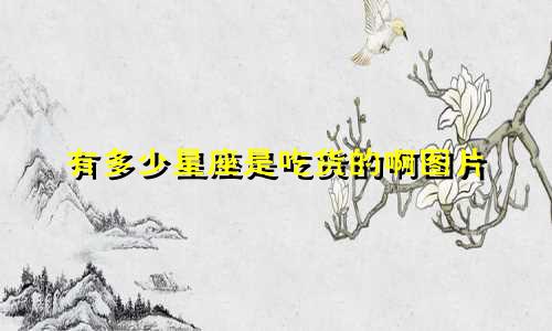 有多少星座是吃货的啊图片