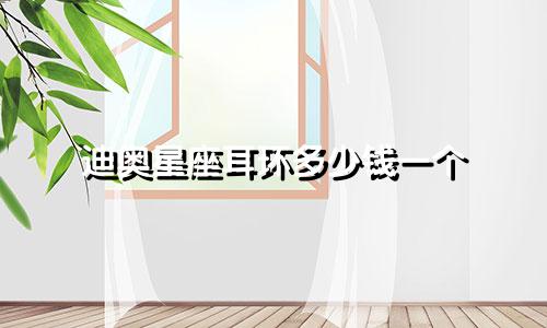 迪奥星座耳环多少钱一个