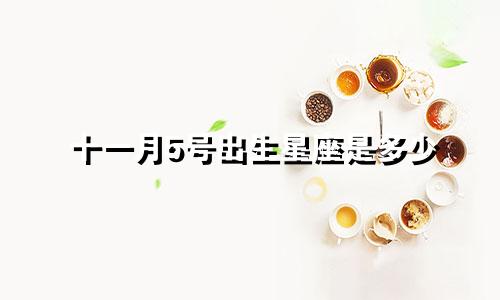 十一月5号出生星座是多少
