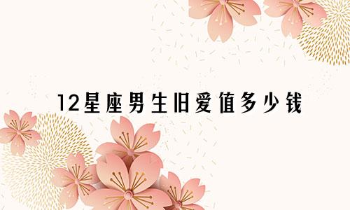 12星座男生旧爱值多少钱