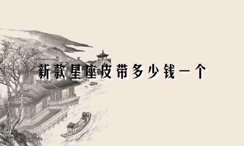 新款星座皮带多少钱一个