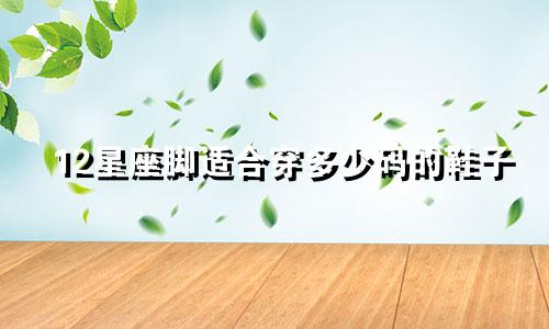 12星座脚适合穿多少码的鞋子