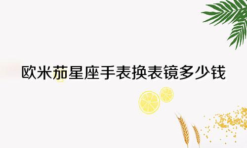 欧米茄星座手表换表镜多少钱