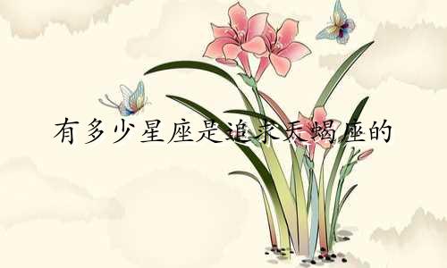 有多少星座是追求天蝎座的