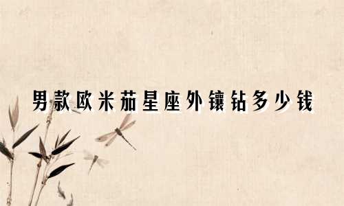 男款欧米茄星座外镶钻多少钱