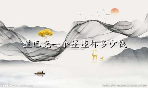 星巴克一个星座杯多少钱