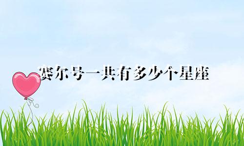 赛尔号一共有多少个星座