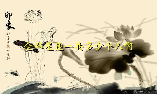 全部星座一共多少个人啊