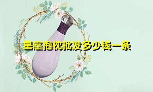 星座抱枕批发多少钱一条