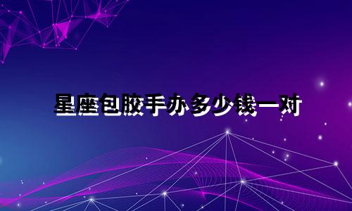 星座包胶手办多少钱一对