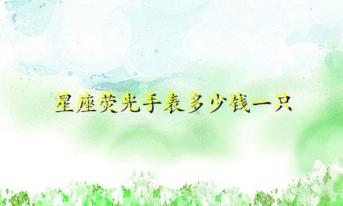 星座荧光手表多少钱一只