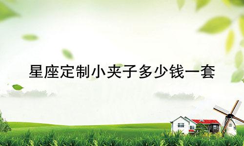 星座定制小夹子多少钱一套