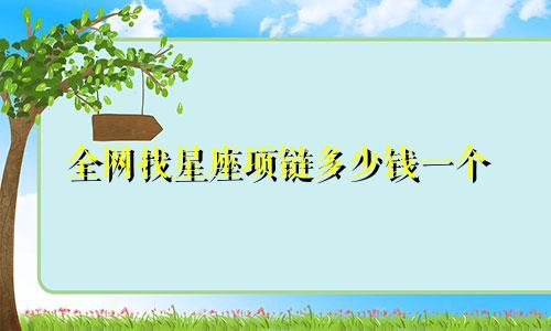 全网找星座项链多少钱一个