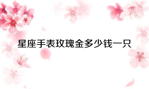 轻奢星座项链多少钱一件