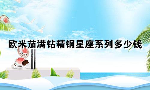 欧米茄满钻精钢星座系列多少钱