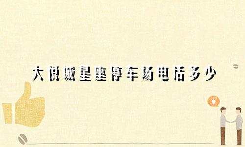 大悦城星座停车场电话多少