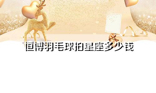 恒博羽毛球拍星座多少钱