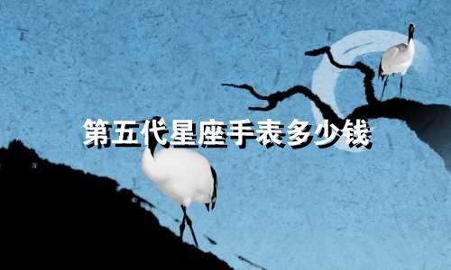 第五代星座手表多少钱