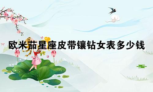 欧米茄星座皮带镶钻女表多少钱