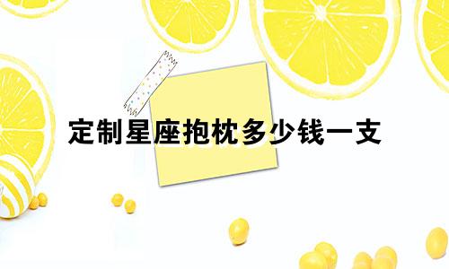 定制星座抱枕多少钱一支