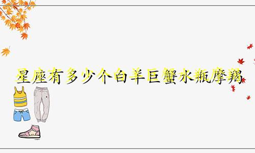 星座有多少个白羊巨蟹水瓶摩羯