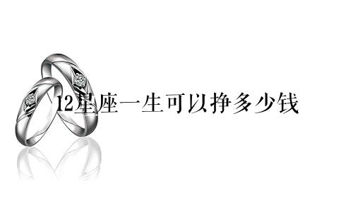 12星座一生可以挣多少钱